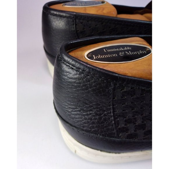 Johnston & Murphy Men’s Tyler Laser-Weave Slip-On Black Sneaker Shoe Size 9 - Picture 10 of 16